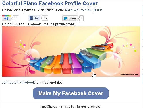 Facebook Profile Pictures on Colorful Piano Facebook Timeline Cover Fb Profile Cover Best 5