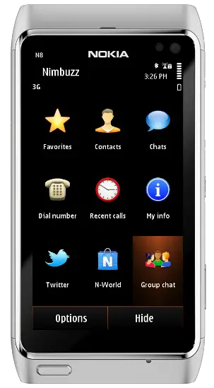 Nimbuzz-for-Symbian-Home-screen