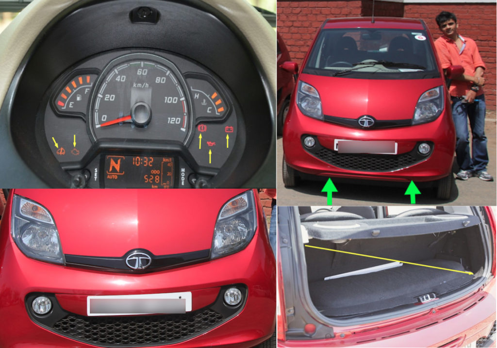 Tata Nano Genx SpeedMeter Rare fog lamps