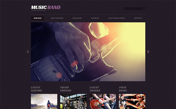 Music Band Responsive WordPress Theme