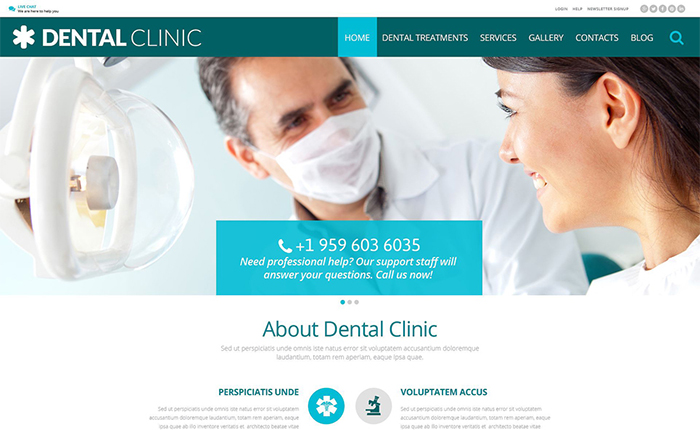 Dental Clinic WordPress Theme