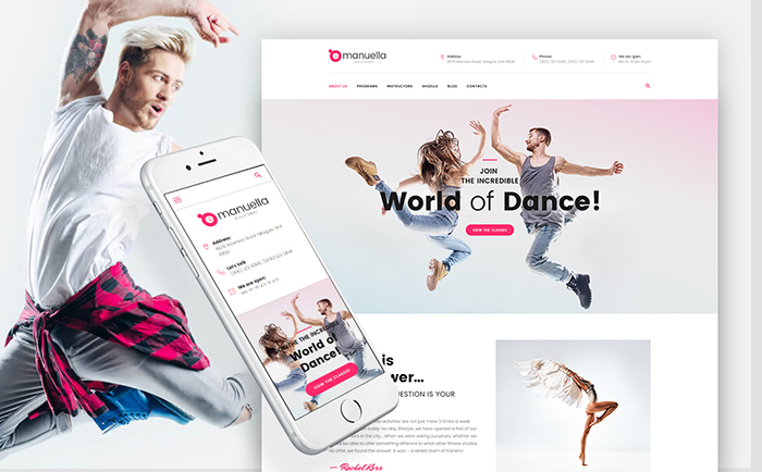 World of Dance Responsive WordPress Template