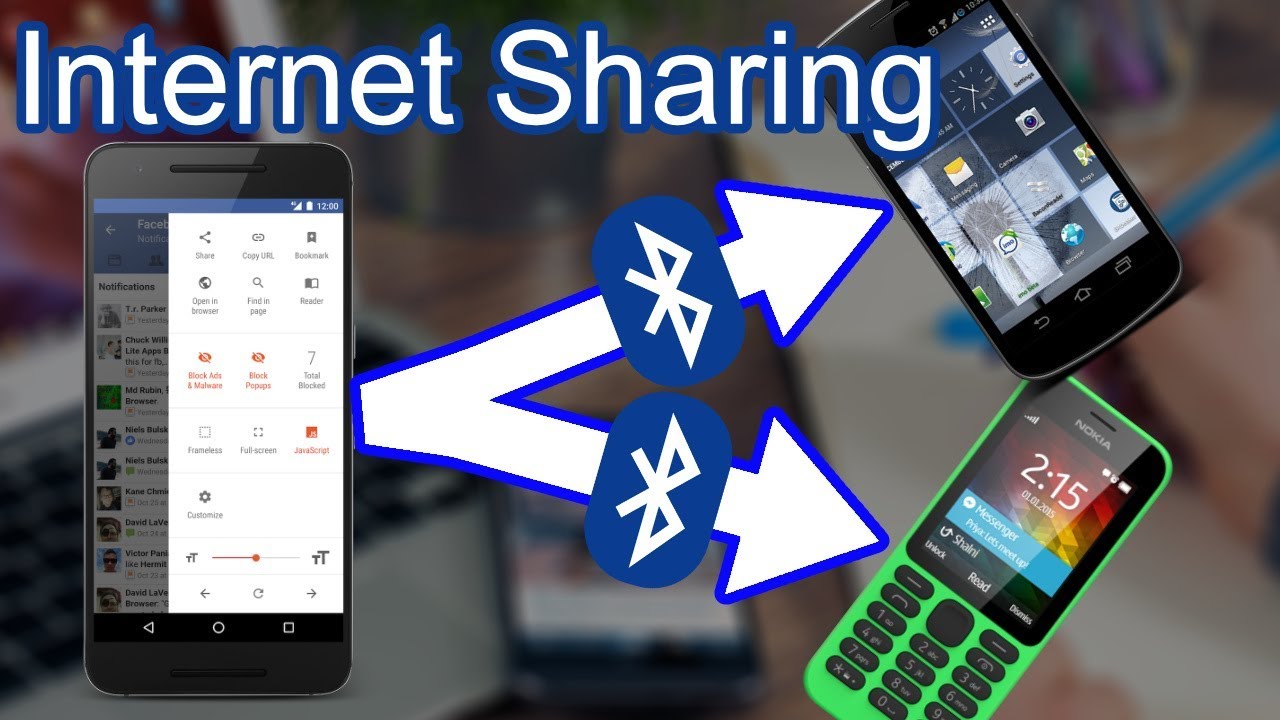 How To Share Inflight Wifi Internet of With Bluetooth