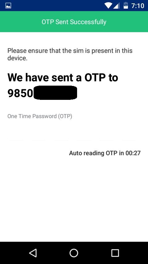solve paytm login issues using otp login in airplane mode