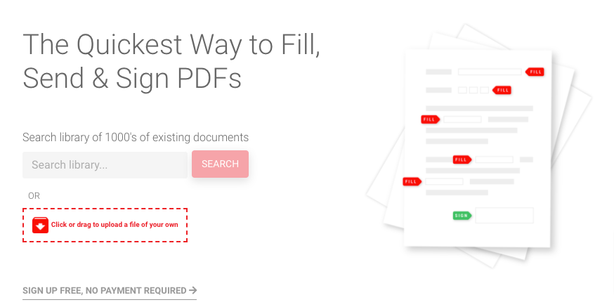 online pdf fill and sign free