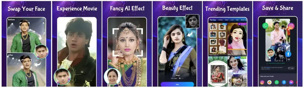 mivita face change faceswap video app