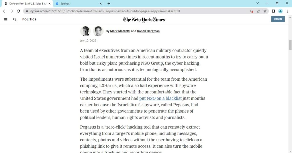 nytimes paywall bypassed JavaScript disabled