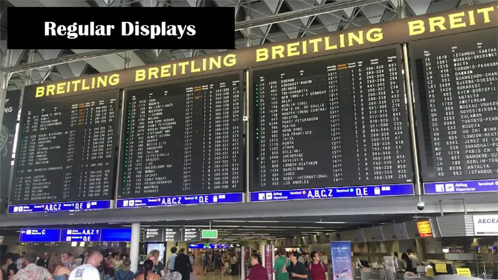 Regular Flight Information Boards are cluttered with excess information
