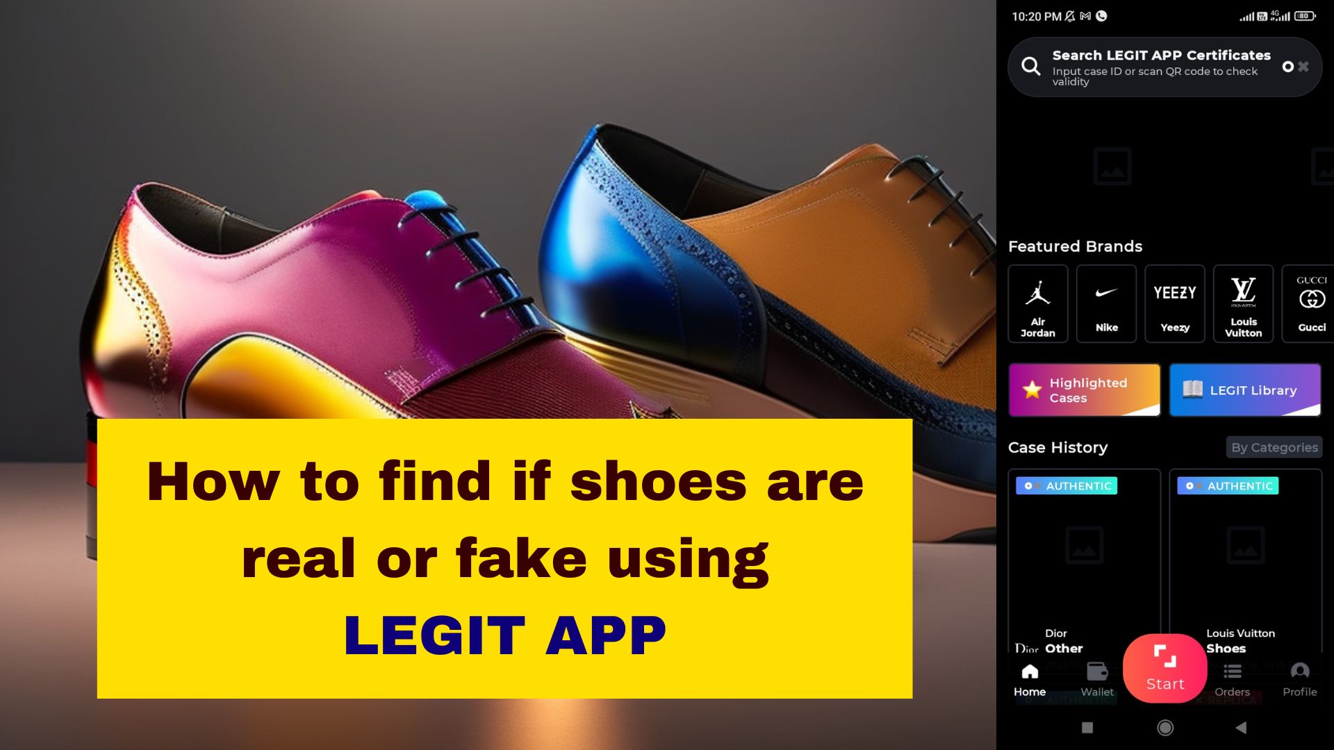 How to find if shoes are real or fake using LEGIT APP
