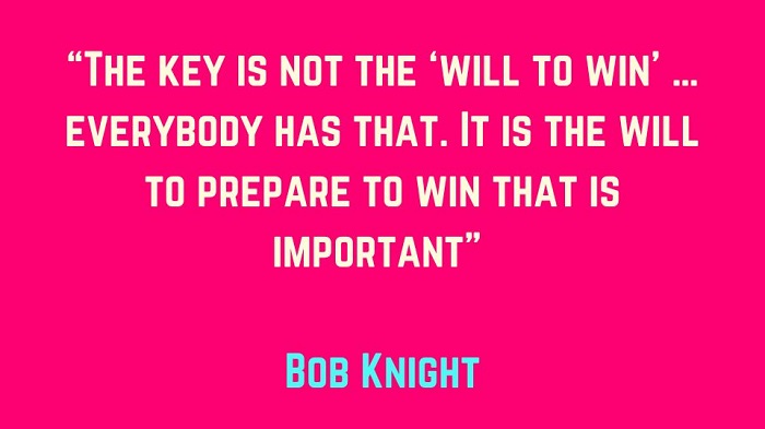 Basketball Quote by Bob Knight