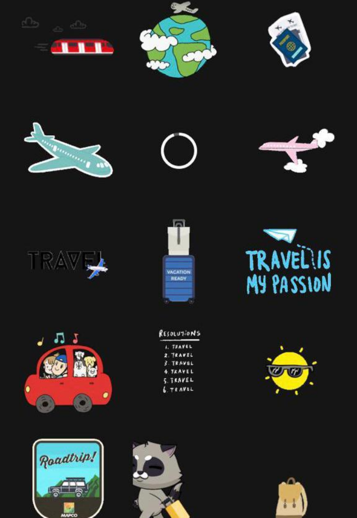 Instagram Stories Travel Stickers