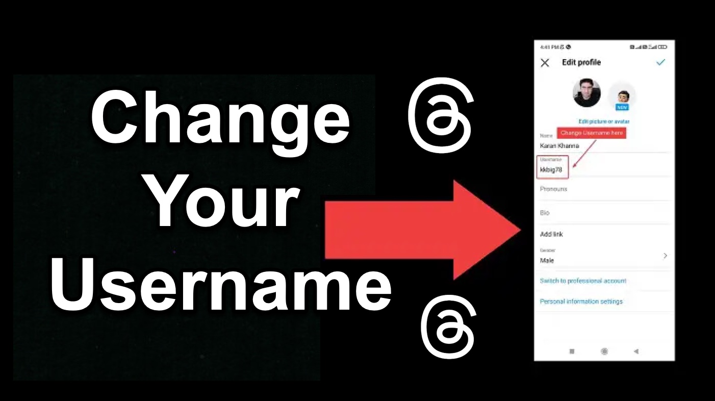 How to change username in Threads