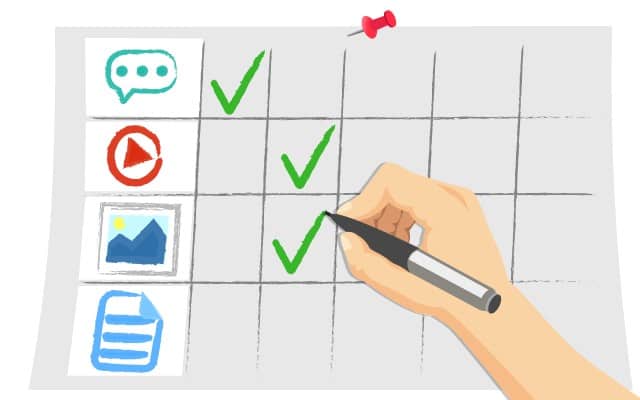 Content planning sheet