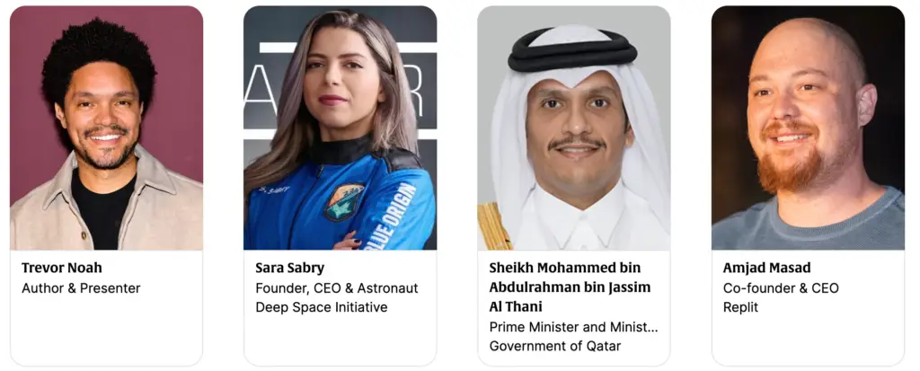 Speakers at Web Summit Qatar, Doha February 26-29, 2024
