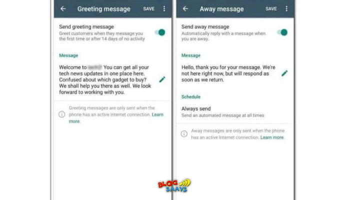 How do I automate messages on WhatsApp Business App?