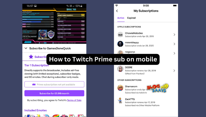 How to Twitch Prime sub on mobile
