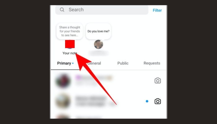 How to add a note on Instagram