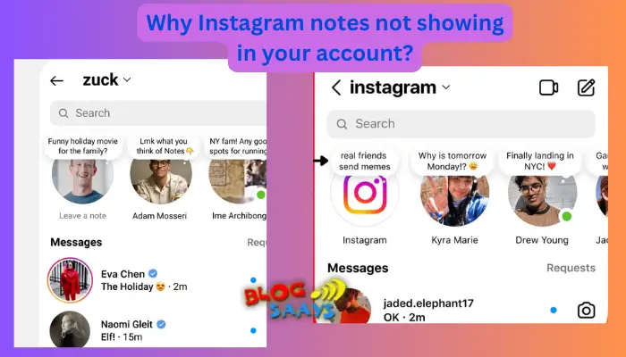 Why Instagram Notes Not Showing In Your Account?