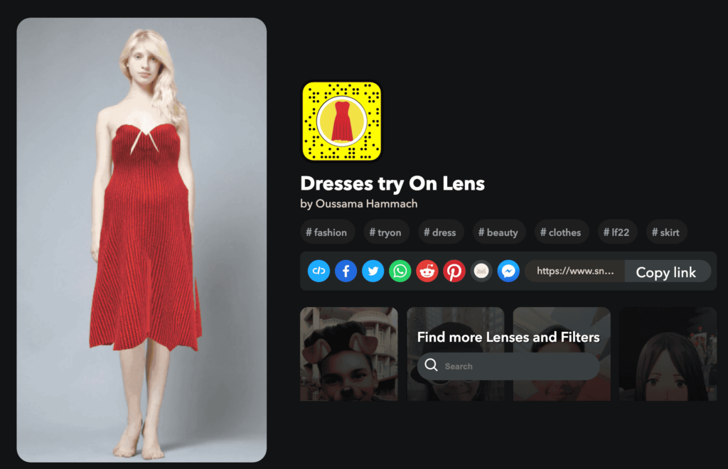 Dresses-try-On-Lens-Snapchat