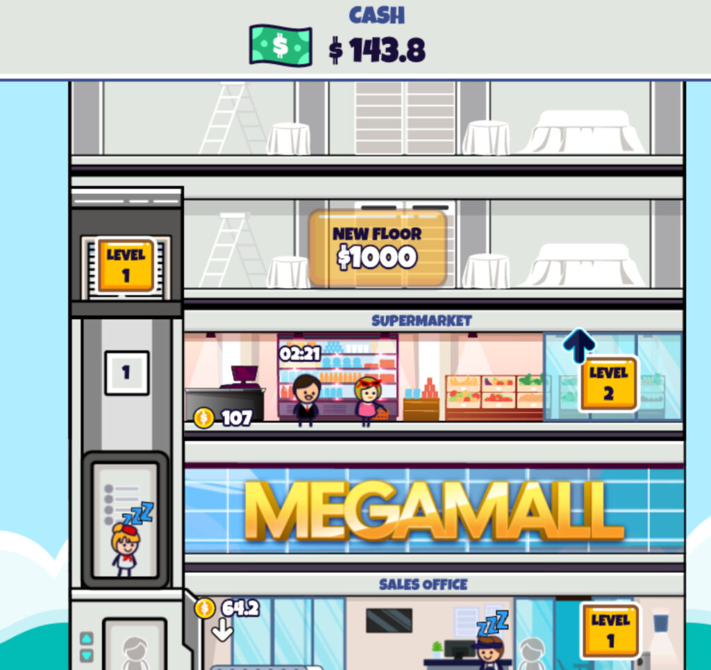 Idle Megamall Empire Game