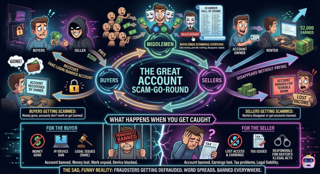 THE GREAT AI Trainning ACCOUNT SCAM-GO-ROUND 