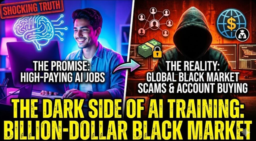 The Dark Side Of AI Training Jobs: Account Buying, Scams, & Global Billion-Dollar Black Market Economy - BlogSaays